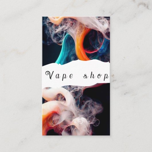 Vape Shop Zigarette Visitenkarte (Vorderseite)