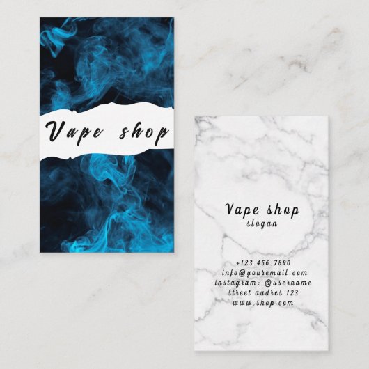 Vape Shop Zigarette Visitenkarte (Vorne/Hinten)