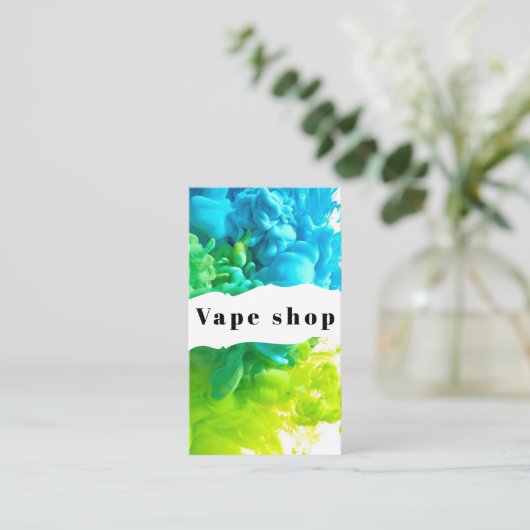 Vape Shop Zigarette Visitenkarte (Stehend Vorderseite)