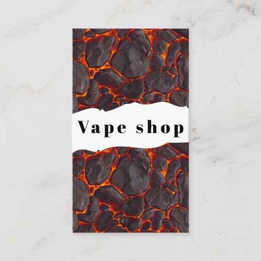 Vape Shop Zigarette Visitenkarte (Vorderseite)