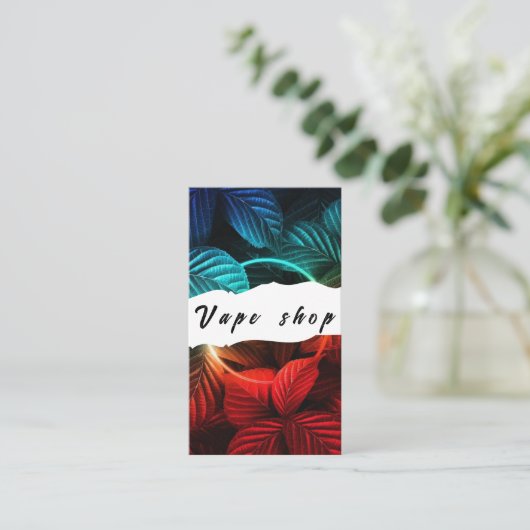 Vape Shop Zigarette Visitenkarte (Stehend Vorderseite)