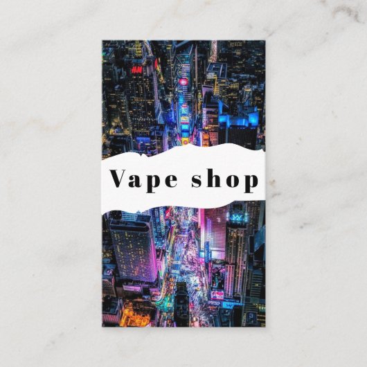 Vape Shop Zigarette Visitenkarte (Vorderseite)