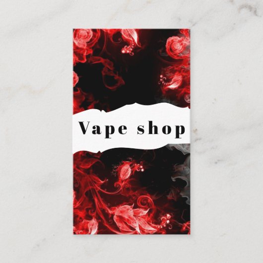 Vape Shop Zigarette Visitenkarte (Vorderseite)