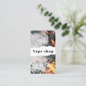 Vape Smoke Shop Store Electronic Cigarette Visitenkarte (Stehend Vorderseite)