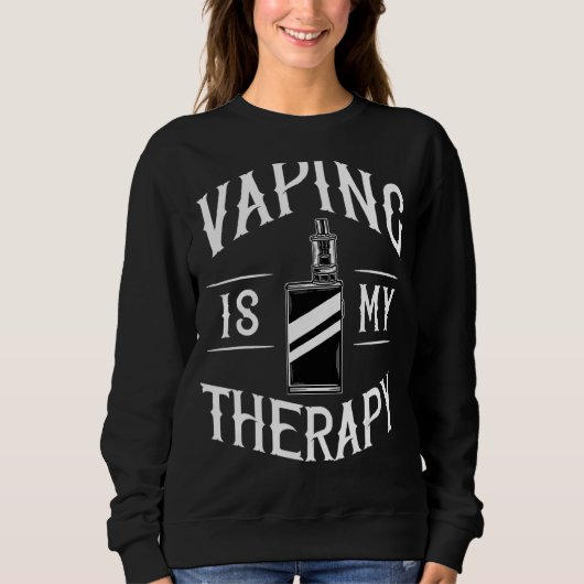 Vape Smoking Vaping Electronic Cigarette Raucher Sweatshirt (Vorderseite)
