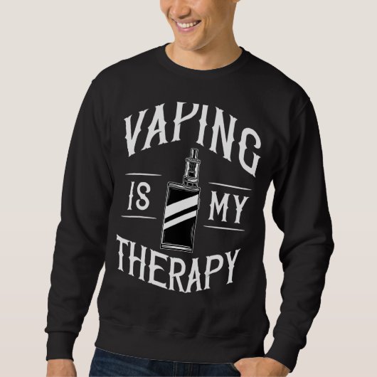 Vape Smoking Vaping Electronic Cigarette Raucher Sweatshirt (Vorderseite)