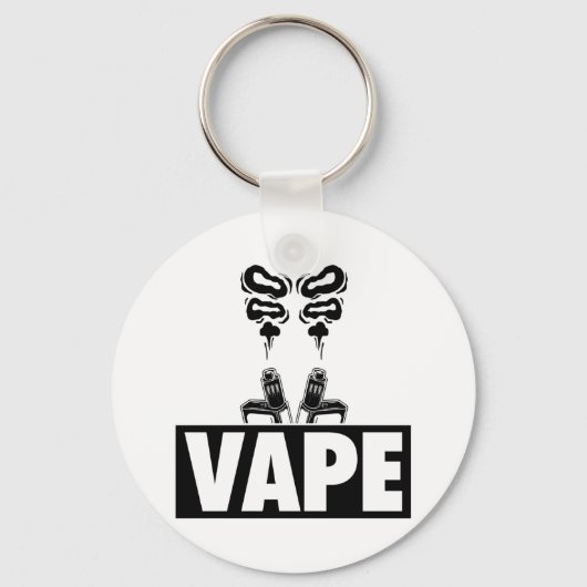 Vape Steamer | Steam E-Cigarette Vaper Geschenk Schlüsselanhänger (Vorderseite)