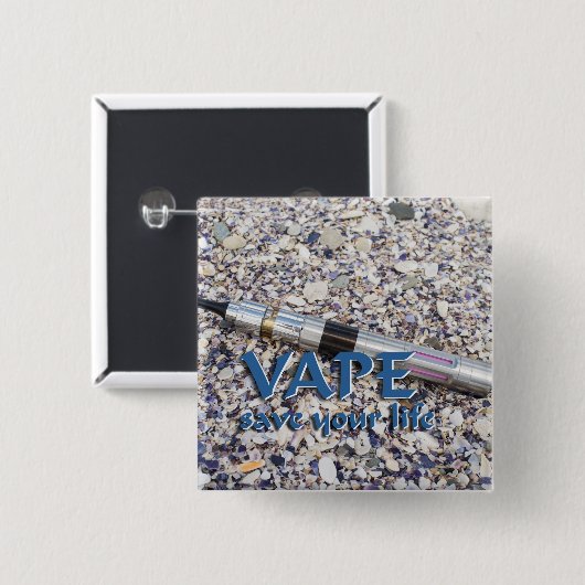 Vape und rett eures Lebens Button (Vorne & Hinten)
