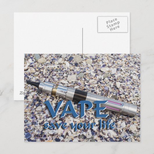 Vape und rett eures Lebens Postkarte (Vorne/Hinten)