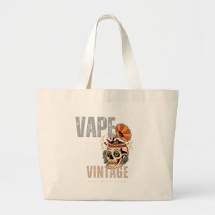 Vape Vintag: Puff with Class! Jumbo Stoffbeutel