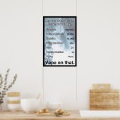 Vape zu diesem Informationspaket Poster (Küche)