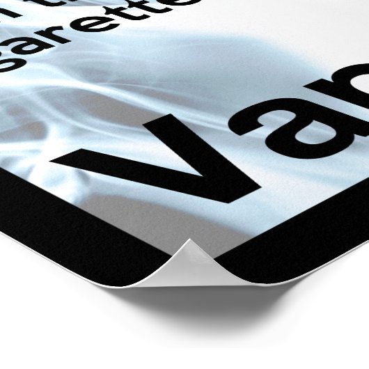 Vape zu diesem Informationspaket Poster (Ecke)