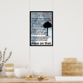 Vape zu diesem Informationspaket Poster (Küche)