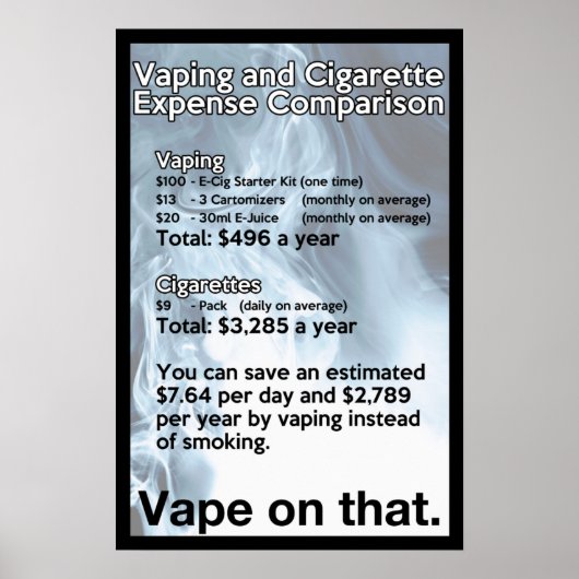Vape zu diesem Informationspaket Poster (Vorne)