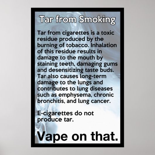 Vape zu diesem Informationspaket Poster (Vorne)