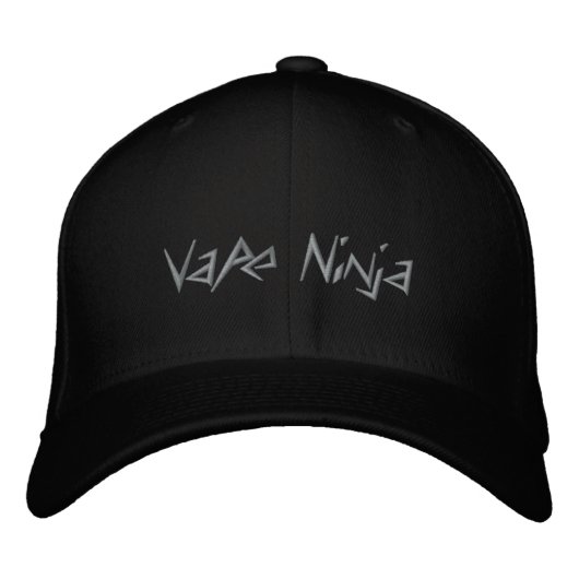 VapeNinja Hat Bestickte Baseballkappe (Vorderseite)