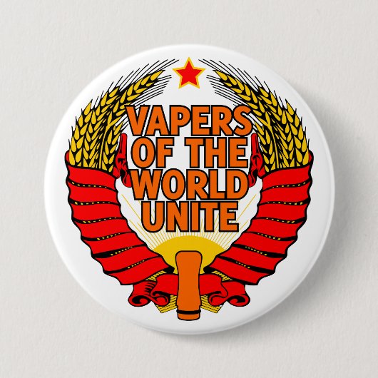 Vapers der Welt vereinigen Button (Vorderseite)