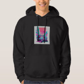 Vaperwave Aesthetic Glitch Retrowave Synthwave 11 Hoodie (Vorderseite)