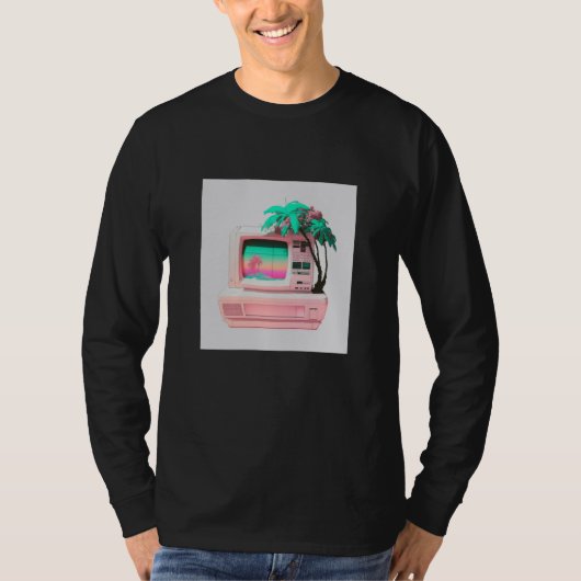 Vaperwave Aesthetic Glitch Retrowave Synthwave 12 T-Shirt (Vorderseite)