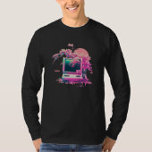 Vaperwave Aesthetic Glitch Retrowave Synthwave 14 T-Shirt (Vorderseite)