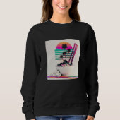 Vaperwave Aesthetic Glitch Retrowave Synthwave 1 Sweatshirt (Vorderseite)