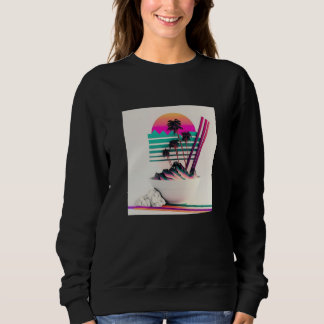 Vaperwave Aesthetic Glitch Retrowave Synthwave 1 Sweatshirt