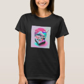 Vaperwave Aesthetic Glitch Sushi Retrowave Synthwa T-Shirt (Vorderseite)
