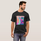 Vaperwave-Ästhetik-Glitch-Katze-Retrowave-Synthwav T-Shirt (Vorne ganz)