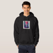 Vaperwave-Ästhetik-Glitch-Retrowave-Synthwave 11 Hoodie (Vorne ganz)