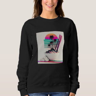 Vaperwave-Ästhetik-Glitch-Retrowave-Synthwave 1 Sweatshirt
