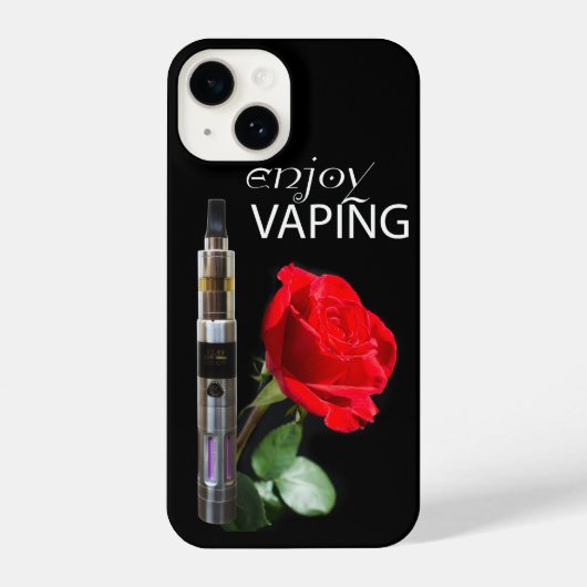 Vaping and rose flower iPhone hülle (Rückseite)