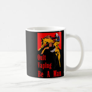 Vaping aufgeben Mann Cowboy für Kunstwerk Kaffeetasse