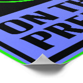 Vaping erlaubt auf diese Premesis Black Poster (Ecke)