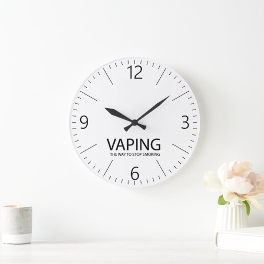 Vaping Große Wanduhr (Zuhause)