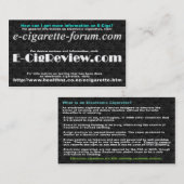 Vaping Info-Visitenkarte Visitenkarte (Vorne/Hinten)