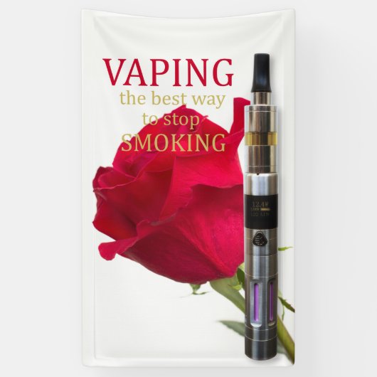 Vaping ist die beste Methode, mit dem Rauchen aufz Banner (Vertikal)