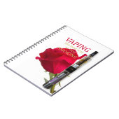 Vaping ist die beste Methode, mit dem Rauchen aufz Notizblock (Linke Seite)