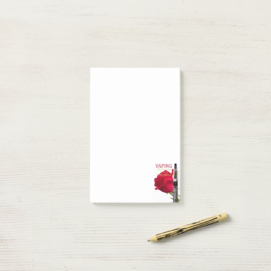 Vaping ist die beste Methode, mit dem Rauchen aufz Post-it Klebezettel (Auf Schreibtisch)