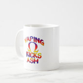 Vaping Kicks Ash Kaffee Mugs Cups Kaffeetasse (Vorderseite Links)
