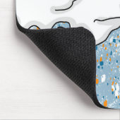 Vaping Lady Pop Art Retro Style Mousepad (Ecke)