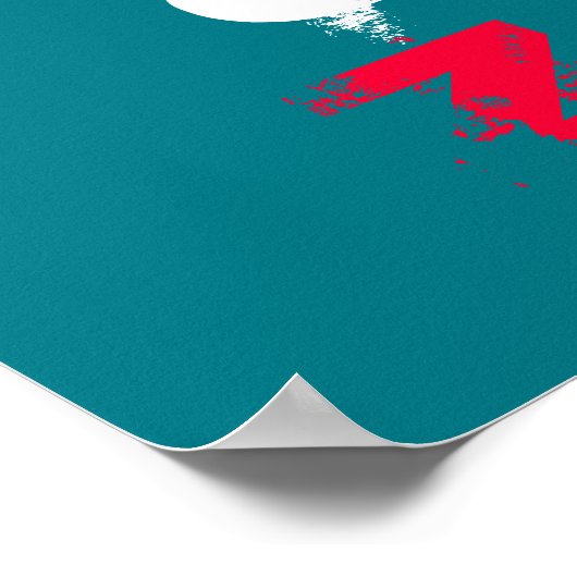 Vaping only Zone Hochwertiges Poster (Ecke)