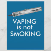 Vaping raucht nicht flyer (Vorne)