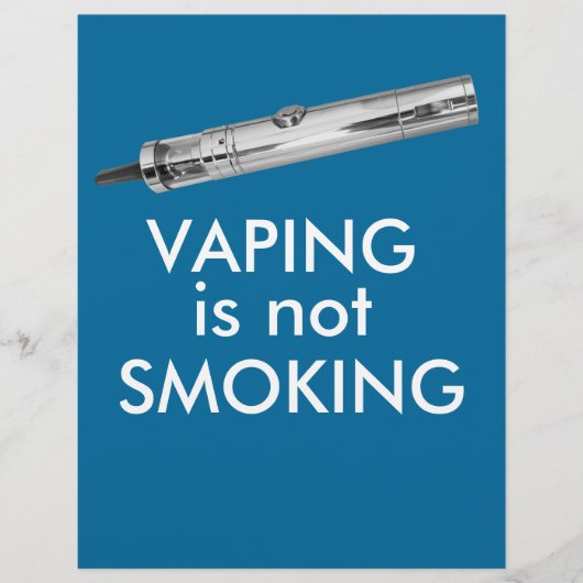 Vaping raucht nicht flyer (Vorne)