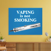 Vaping raucht nicht leinwanddruck (Insitu (Wohnzimmer))