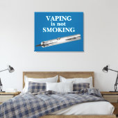 Vaping raucht nicht leinwanddruck (Insitu (Schlafzimmer))
