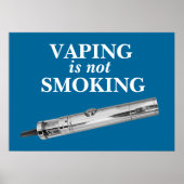 Vaping raucht nicht poster (Vorne)
