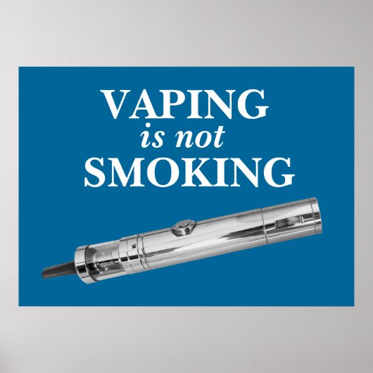 Vaping raucht nicht poster (Vorne)