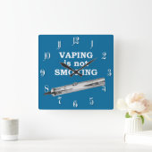 Vaping raucht nicht quadratische wanduhr (Zuhause)