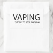 Vaping Rechteckiger Aufkleber (Tasche)