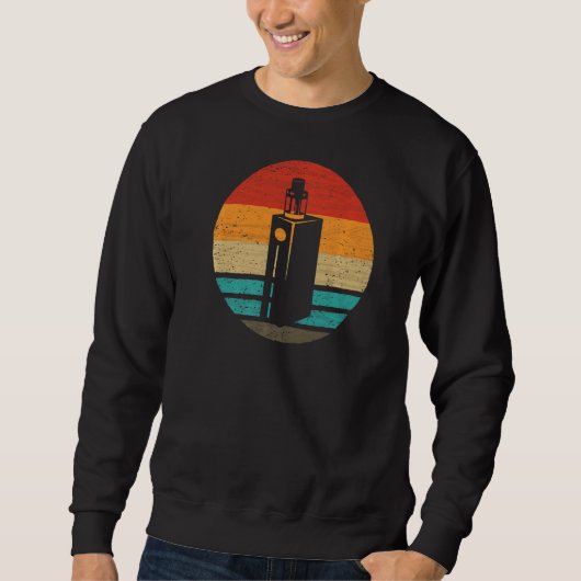 Vaping Retro Style Vintag 1 Sweatshirt (Vorderseite)